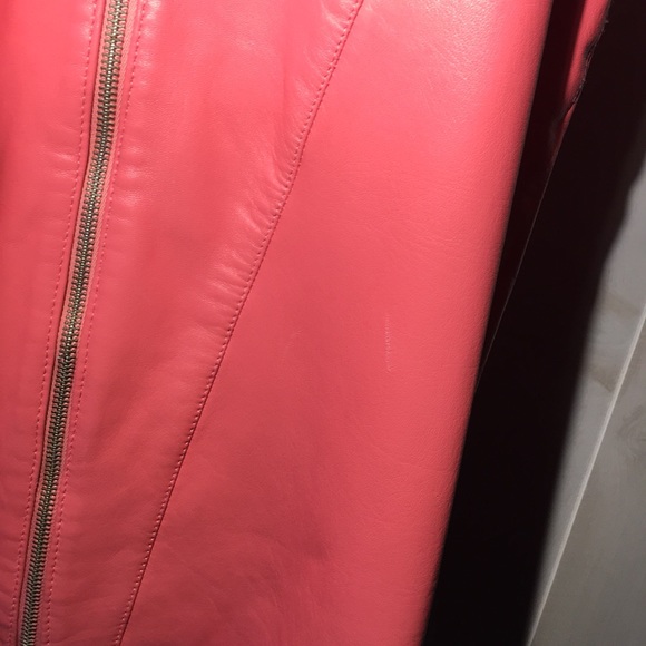 Michael Hoban North Beach Leather Pink Dress - Picture 5 of 8